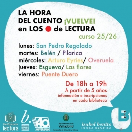 "La hora del cuento" en los puntos de lectura de Valladolid