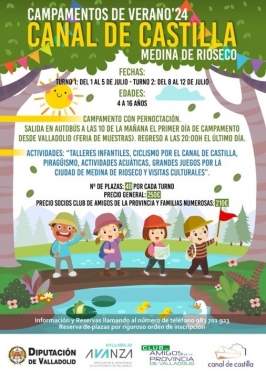 Campamento en el Canal de Castilla, Medina de Rioseco