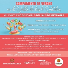 Campamento de Fin de Verano en El Valle de los Seis Sentidos